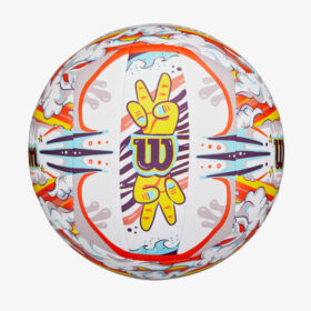 Wilson-Outdoor-Volleyball-Graffity-Peace-White-Orange