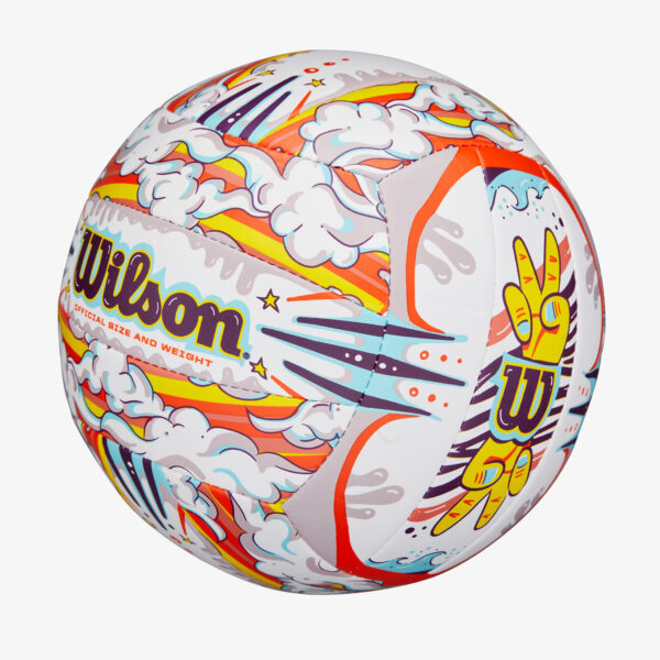 Wilson-Outdoor-Volleyball-Graffity-Peace-White-Orange