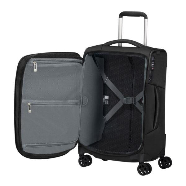 93931OB_3_Samsonite Respark Spinner - 4 Wheels - Expandable - 55cm - Ozone Black.