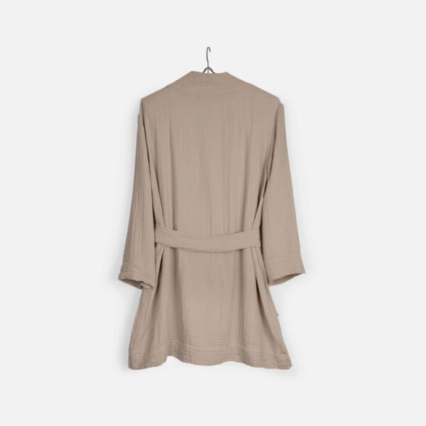 Walra Spring Bath Robe | S/M | Light Muslin Cotton | Taupe