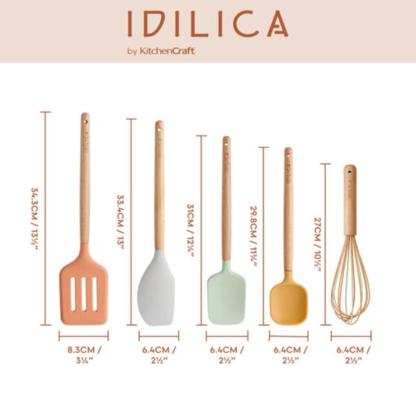 KitchenCraft Idilica Silicone Tool Set - 5pcs