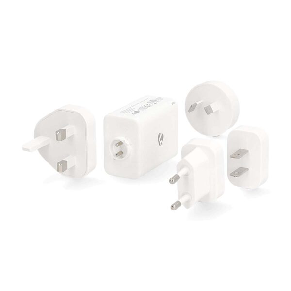 Nedis Travel Adapter | Universal GaN | Power Delivery 65 W | 4 Plugs | White