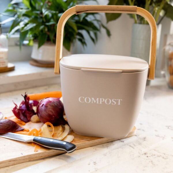 Natural Elements Eco-Friendly Bamboo Fibre Compost Bin
