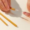 Natural Elements Reusable Bamboo Straw Set - 10pcs with Cleaning Brush
