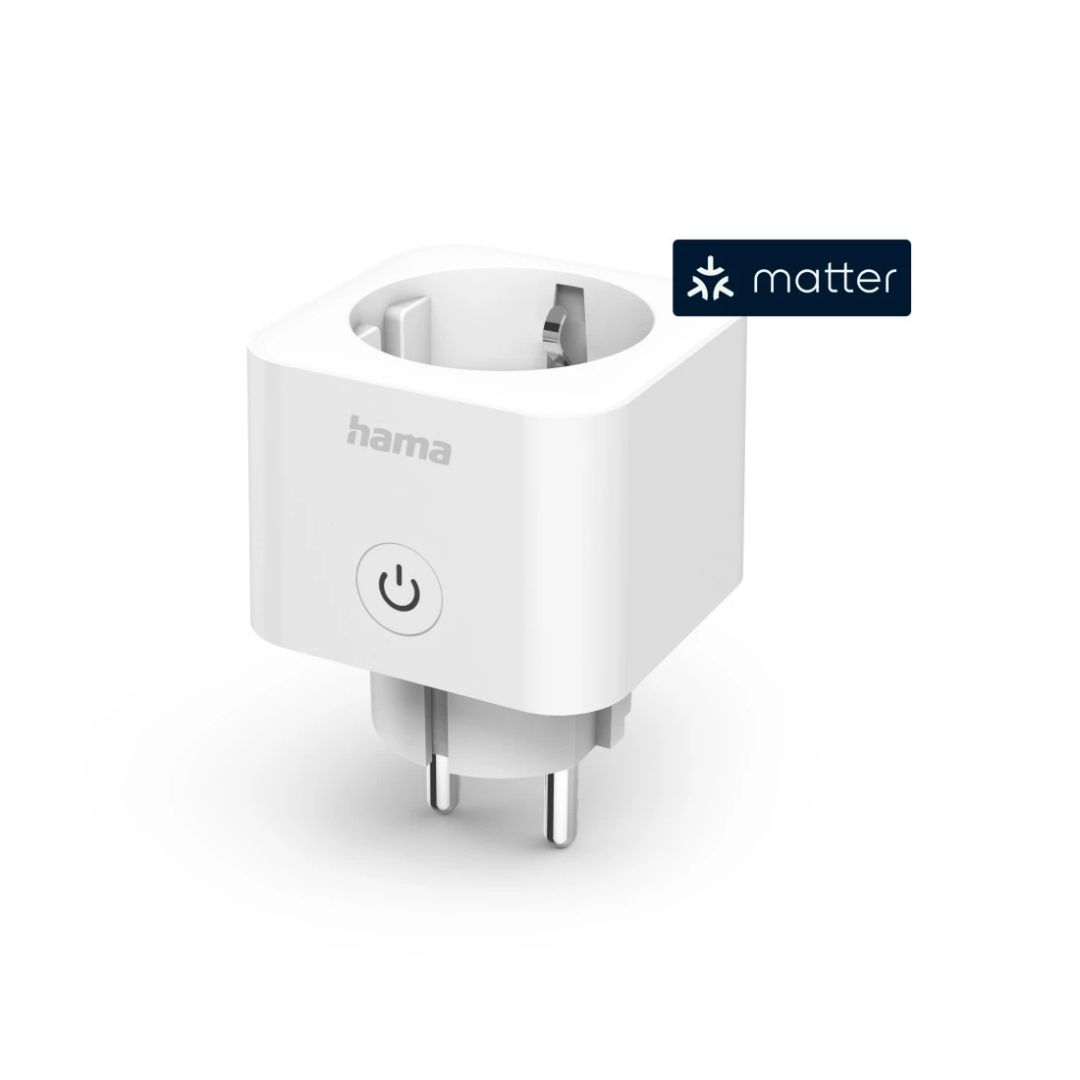 Hama Smart Wi-Fi Socket | Matter Support | Voice Control | 3.680W