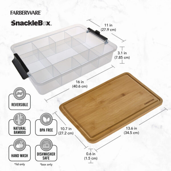 Farberware SnackleBox | Bamboo Board | Box | 30x40cm