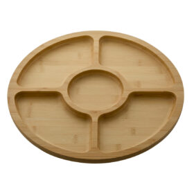Farberware Build-a-Board | Bamboo Divided Serving | Diameter 35,5cm