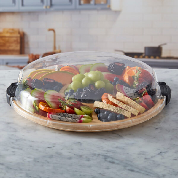 Farberware Build-a-Board | Bamboo Divided Serving | Diameter 35,5cm