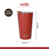 La Cafetière Pavia Insulated Travel Mug | 400ml | Red