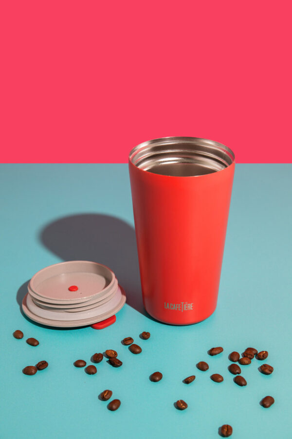 La Cafetière Pavia Insulated Travel Mug | 400ml | Red