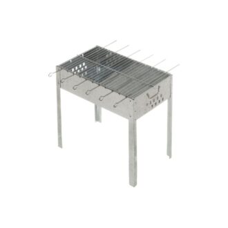 Mustang Steel Charcoal Grill | 6 skewers