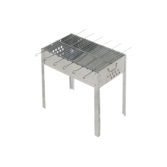 Mustang Steel Charcoal Grill | 6 skewers