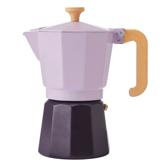 La Cafetière Venice Aluminium Espresso Maker 6-Cup - Purple 2 Tone