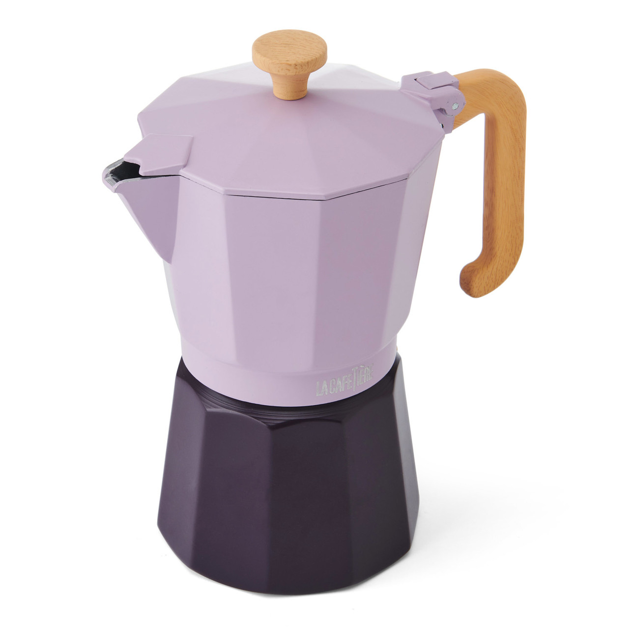 La Cafetière Venice Aluminium Espresso Maker 6-Cup - Purple 2 Tone