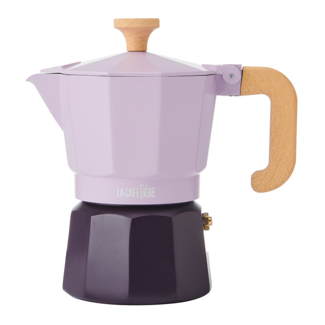 La Cafetière Venice Aluminium Espresso Maker 3-Cup - Purple 2 Tone
