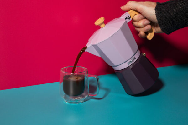 La Cafetière Venice Aluminium Espresso Maker 3-Cup - Purple 2 Tone
