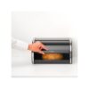 Brabantia Bread Bin Top Roll Medium - Matt Black