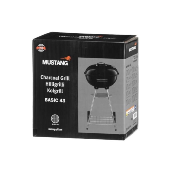 Mustang Charcoal Grill Basic 43 | Compact | Diameter 41.5cm - Image 4