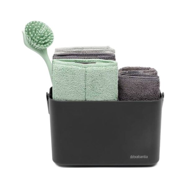 Brabantia SinkSide Cleaning Set | 8pcs. | Dark Grey