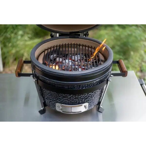 Mustang Charcoal Grill Kamado S | Cast Iron Grid | Grid Diameter 32.5cm - Image 7