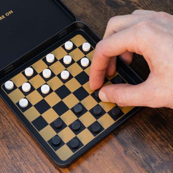 Iron & Glory Game On Magnetic Travel Checkers - Image 6