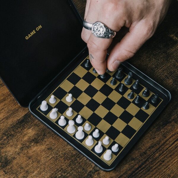 Iron & Glory Game On Magnetic Travel Chess - Image 4