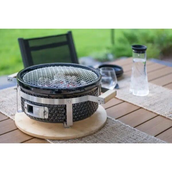 Mustang Charcoal Grill Hibachi | Ceramic Tabletop - Image 3