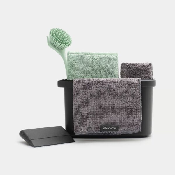 Brabantia SinkSide Cleaning Set | 8pcs. | Dark Grey - Image 3