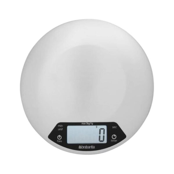 Brabantia Profile Digital Kitchen Scale & Timer - Round