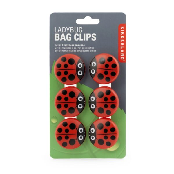 Kikkerland Bag Clips Ladybug - Set 6pcs. - Image 2