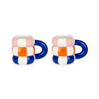 Balvi Coffee Cup Floats Set | 2pcs | 75ml | Blue