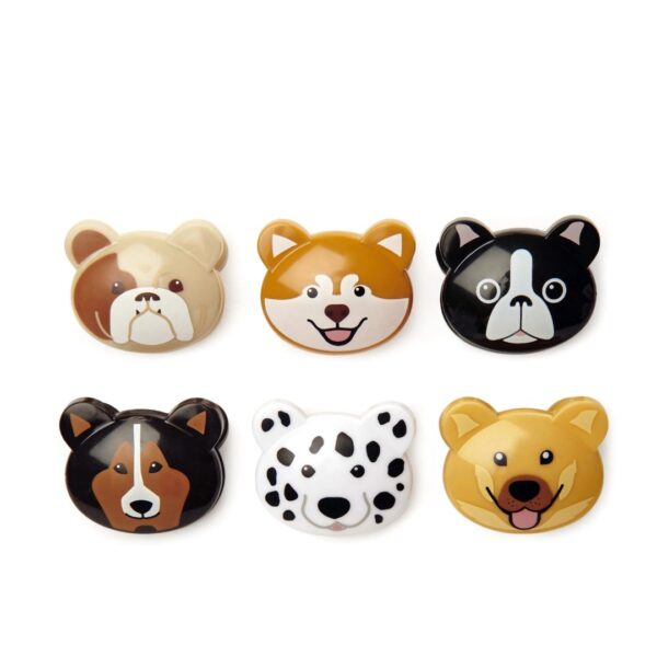 Kikkerland Bag Clips Doggie - Set 6pcs.