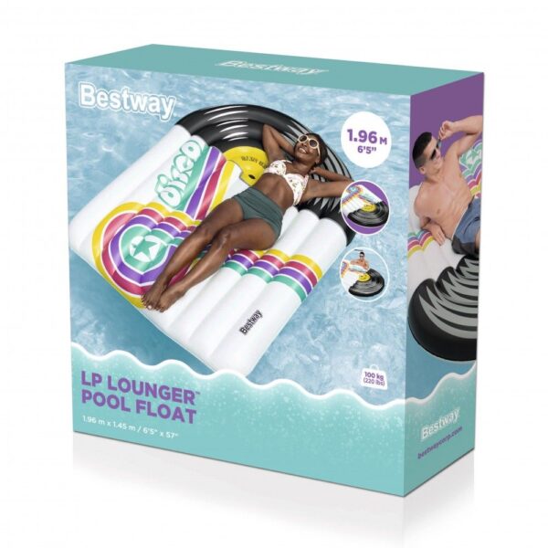 Bestway Disco Record Lounge | 191x135cm - Image 3