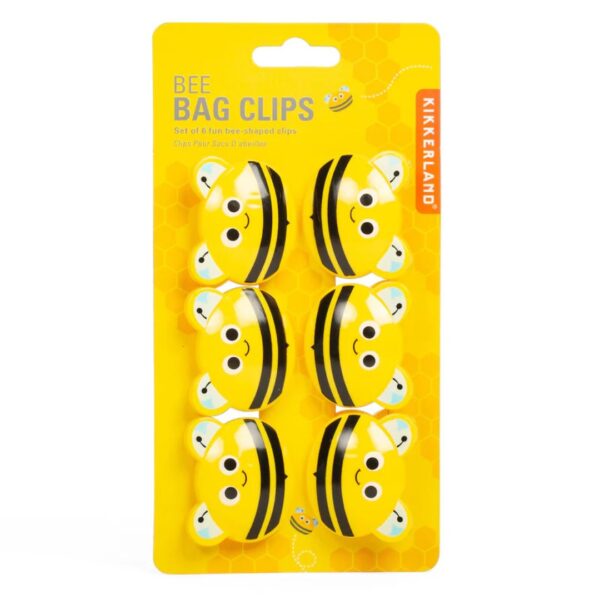 Kikkerland Bag Clips Bee - Set 6pcs. - Image 2