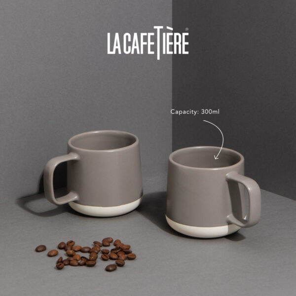 La Cafetière Seville Stoneware Mugs Set | 2pcs. | 300ml. - Image 2