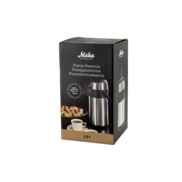Maku Kitchen Life Pump Thermos | 1.9L. - Image 2