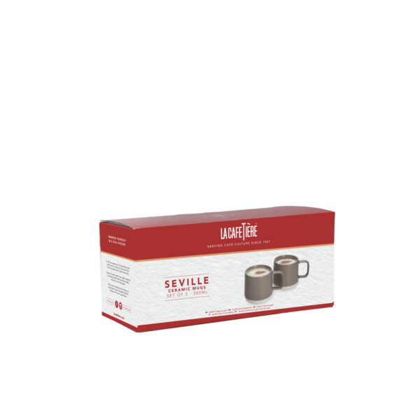 La Cafetière Seville Stoneware Mugs Set | 2pcs. | 300ml. - Image 4