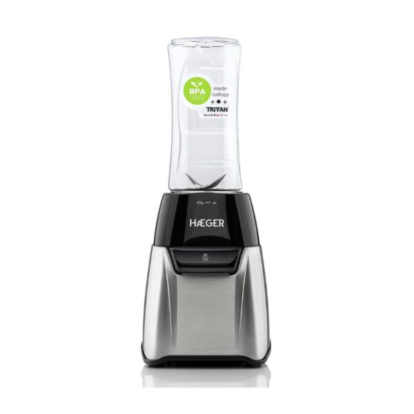 Haeger Sports Stainless Steel Blender | 350W | Cup 600ml | Thermos 450ml - Image 2