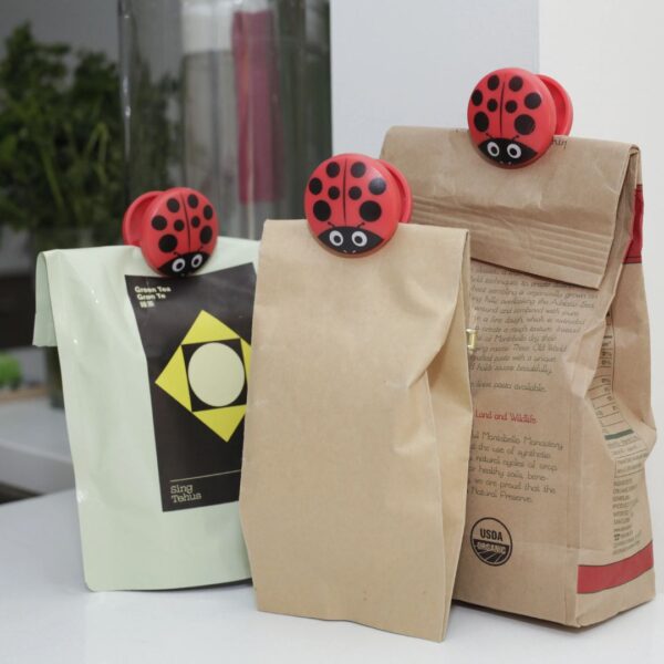 Kikkerland Bag Clips Ladybug - Set 6pcs. - Image 3