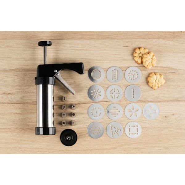 Maku Cookie Press | Aluminium | 13 Discs & Nozzles - Image 6