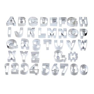 KitchenCraft ABC & 123 Cookie Cutter Set | 35pcs.