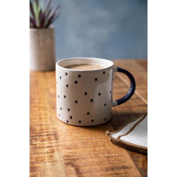 Mikasa Stoneware Mug | 390ml | Spotty - Image 5