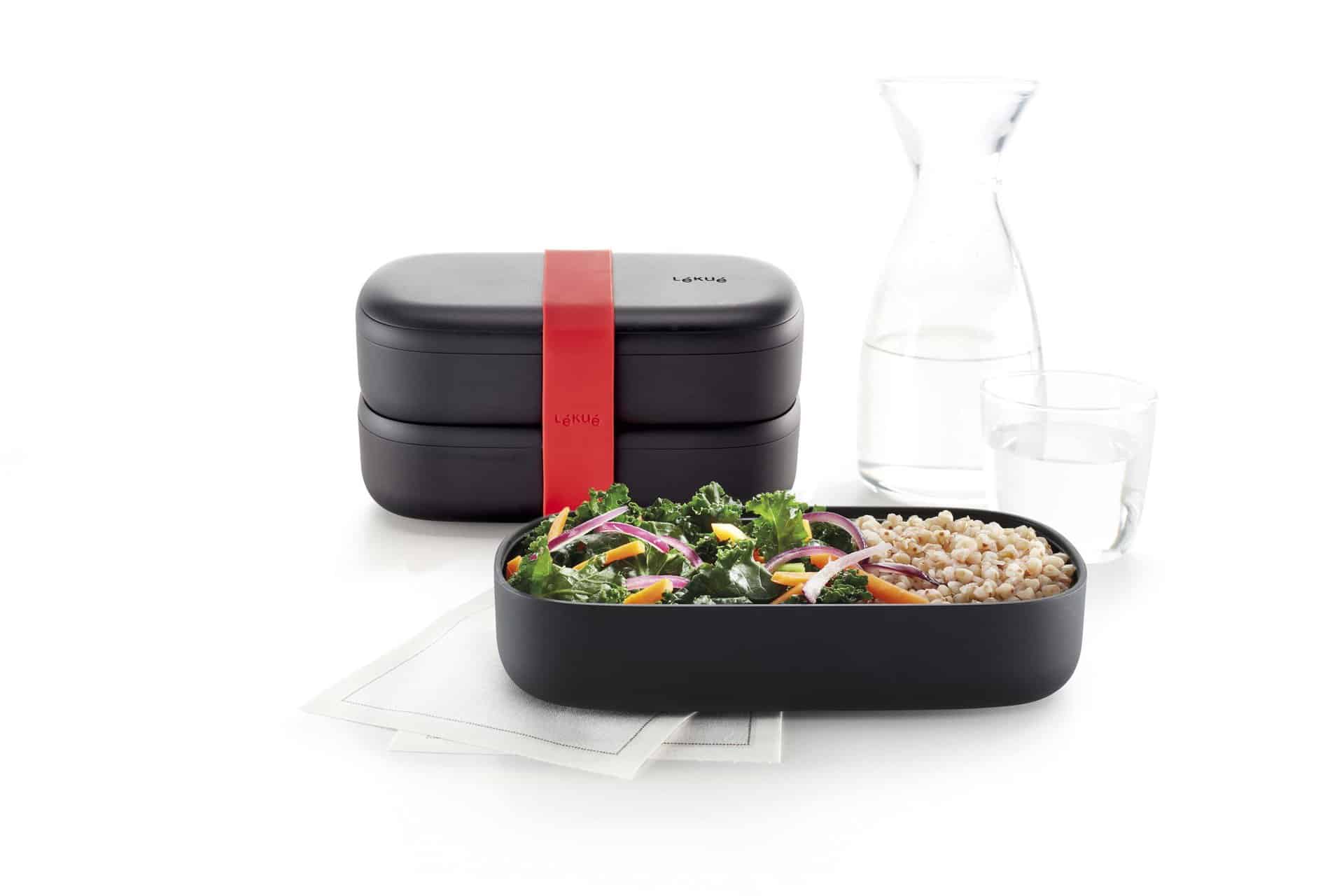 Lékué Lunchbox To Go | 2 Containers 500ml | Microwave