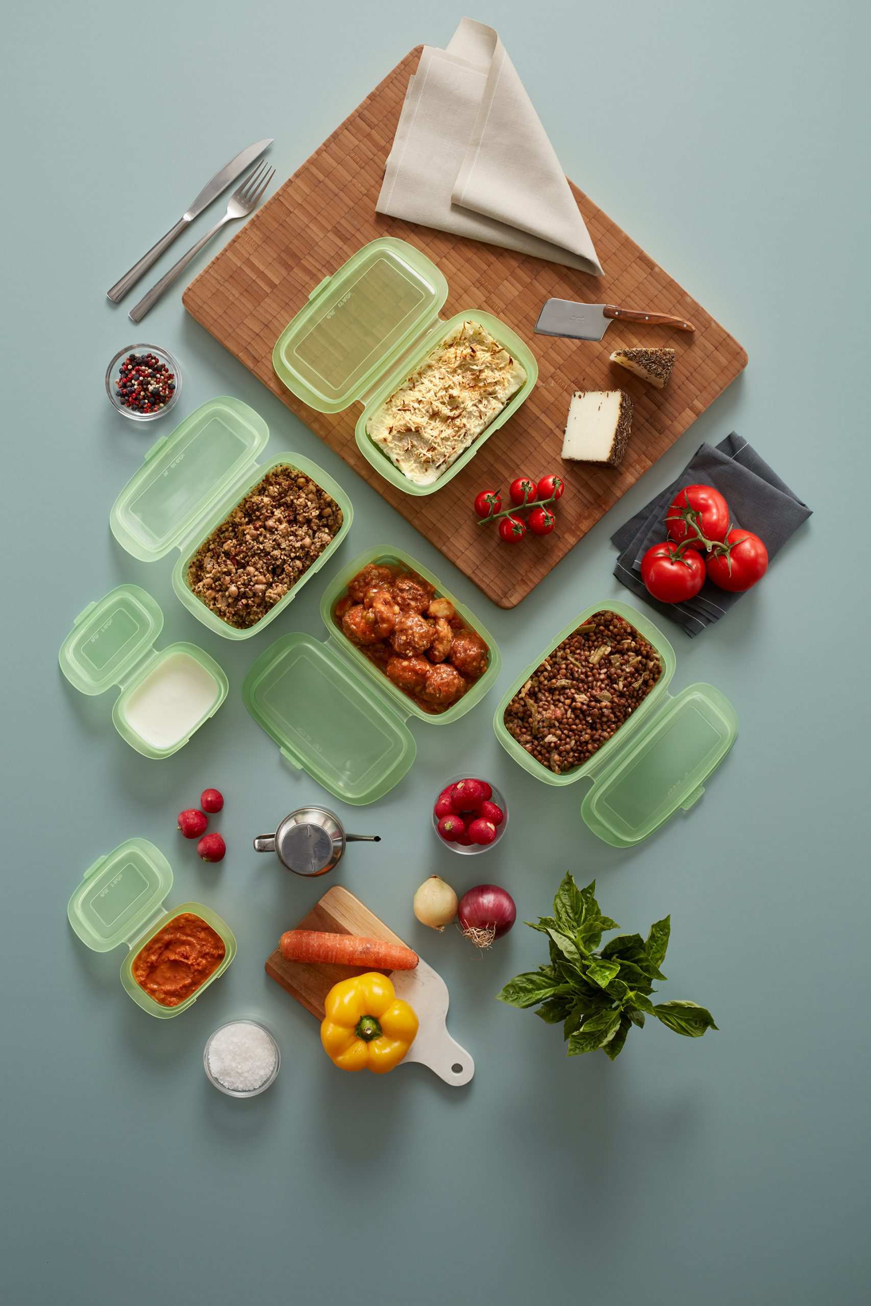 Lékué Reusable Silicone Box Set | Food Storage | Microwave | 3pcs. - Image 4