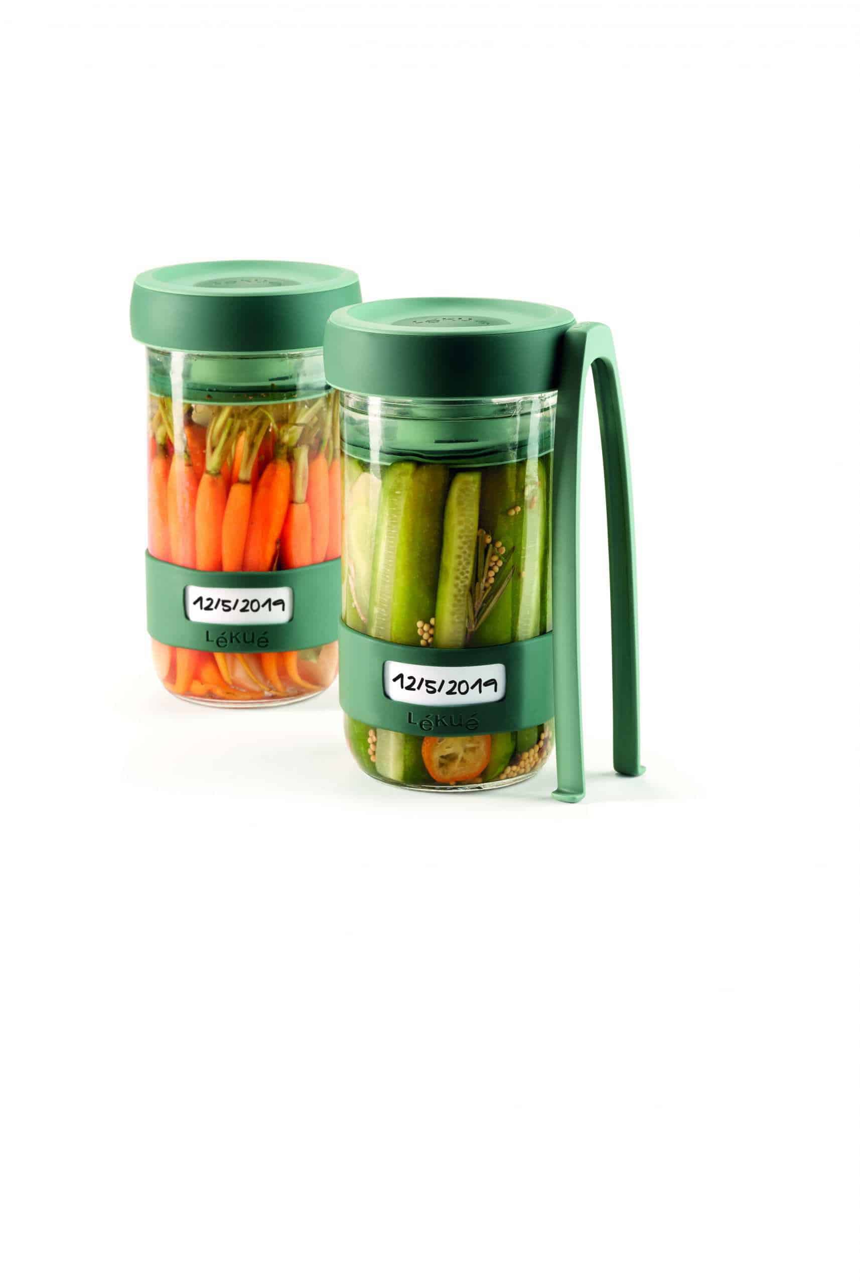 Lékué Pickles | Vegetables | 2 Glass Jars | Kit