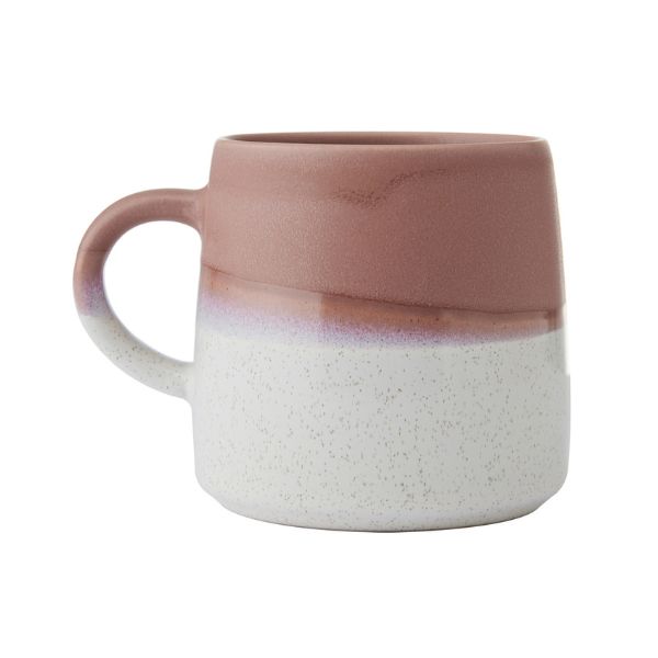 Mikasa Reactive Glazed Stoneware Mug | 400ml | Pink - Image 3