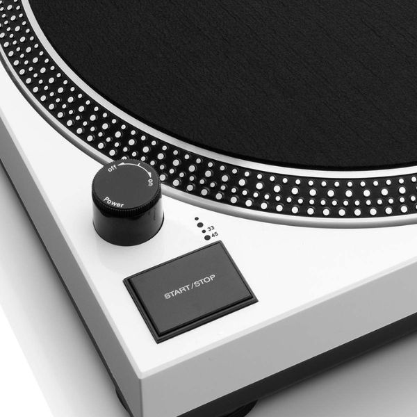 Lenco LS-3810WH - Direct Drive Turntable | USB Recording | White - Image 7