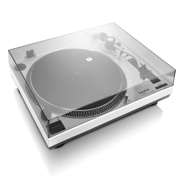 Lenco LS-3810WH - Direct Drive Turntable | USB Recording | White - Image 3