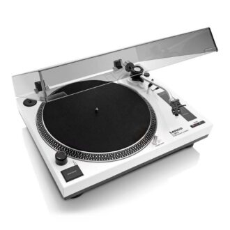 Lenco LS-3810WH - Direct Drive Turntable | USB Recording | White