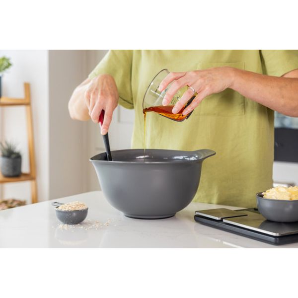 KitchenAid Nesting Mixing Bowl Set | 3pcs | Charcoal Grey - Image 8